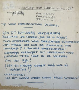 Jack Harden - Gemengde techniek op board, Landschap voor Sharon Tate - Ingelijst kopen? Bied vanaf 1!