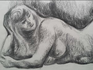 Klaas Pijlman - Naakt. Liggende vrouw. kopen? Bied vanaf 10!