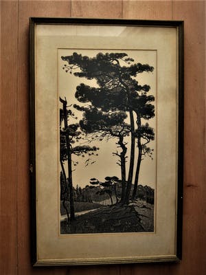 Jan Veringa - "Meester van het Coulissenperspectief" - grote Houtsnede - kleine oplage - gesig kopen? Bied vanaf 26!