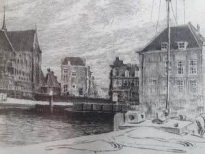 Maarten Langbroek - Dordrecht, bomkade. kopen? Bied vanaf 45!