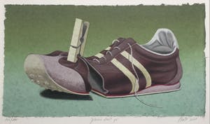 Sharon Amir - "Please don't go" | kleuren zeefdruk - in zware chromen lijst kopen? Bied vanaf 65!