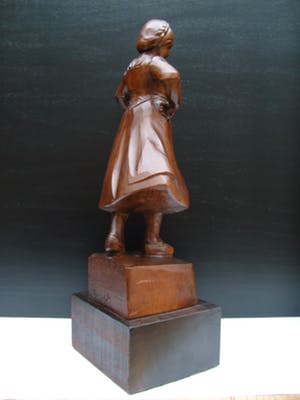 Charles van Wijk - Houten beeld -UNICA - in prijs verlaagd! kopen? Bied vanaf 350!