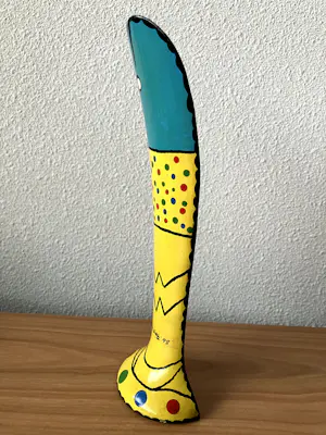 Corneille - Handbeschilderde vis schoenlepel, Corneille Oplage 250 stuks, uit 1998 kopen? Bied vanaf 50!