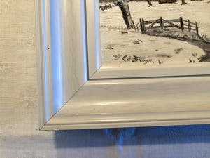 L. De Bruijn - Winterlandschap - Olieverf op doek, Ingelijst kopen? Bied vanaf 30!