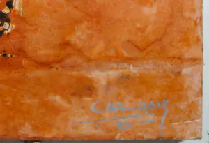 Chabab Tayefeh Mohajer - Gemengde techniek op paneel, Zonder titel kopen? Bied vanaf 70!