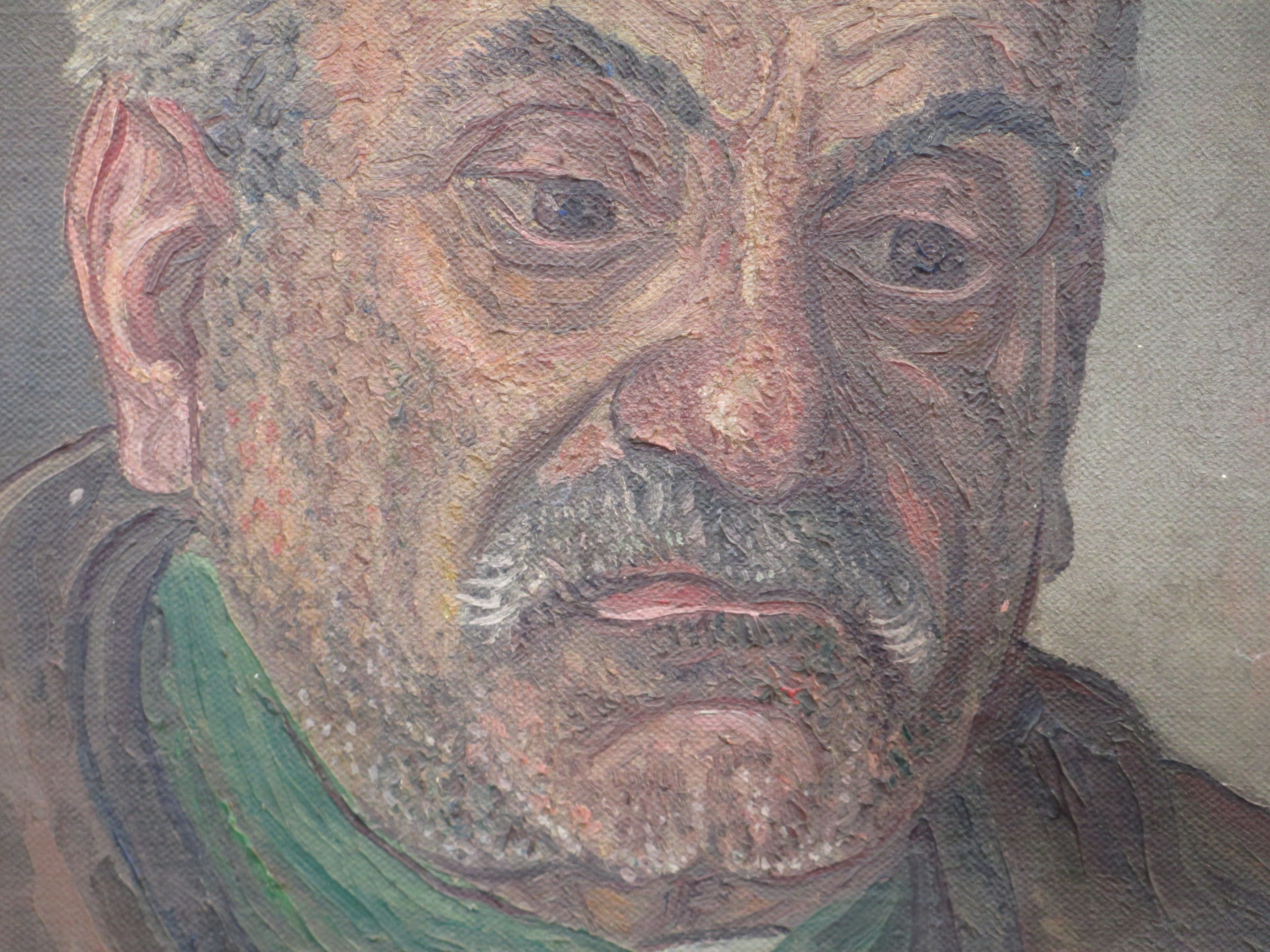 Jakob Nieweg - Portret man met baard en sjaal - Olieverf op doek 1928 kopen? Bied vanaf 250!