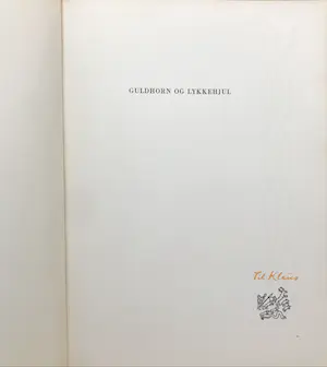 Asger Jorn - Lot van vier boeken waaronder Guldhorn Og Lykkehjul 1957 opgedragen aan zoon Klaus kopen? Bied vanaf 1!