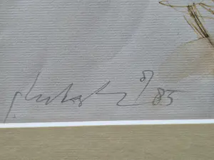 Ger Lataster - Bijzondere (figuratieve) gemengde techniek "elegante vrouw" 1985 - gesigneerd kopen? Bied vanaf 180!