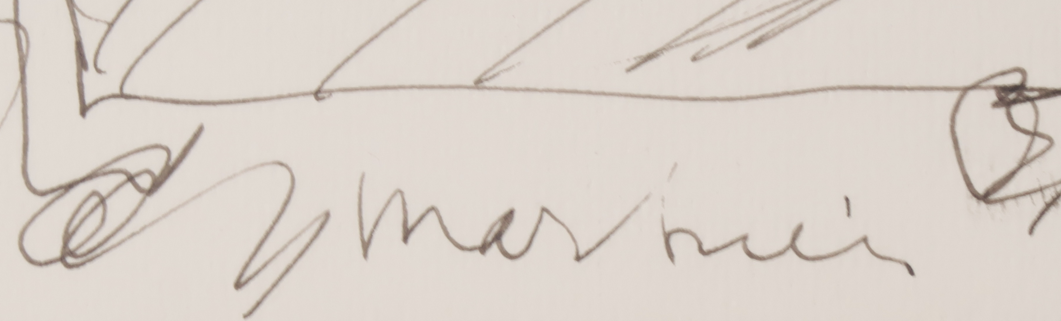 Anton Martineau - Pentekening + overzichtscatalogus in linnen cassette, Zonder titel kopen? Bied vanaf 80!