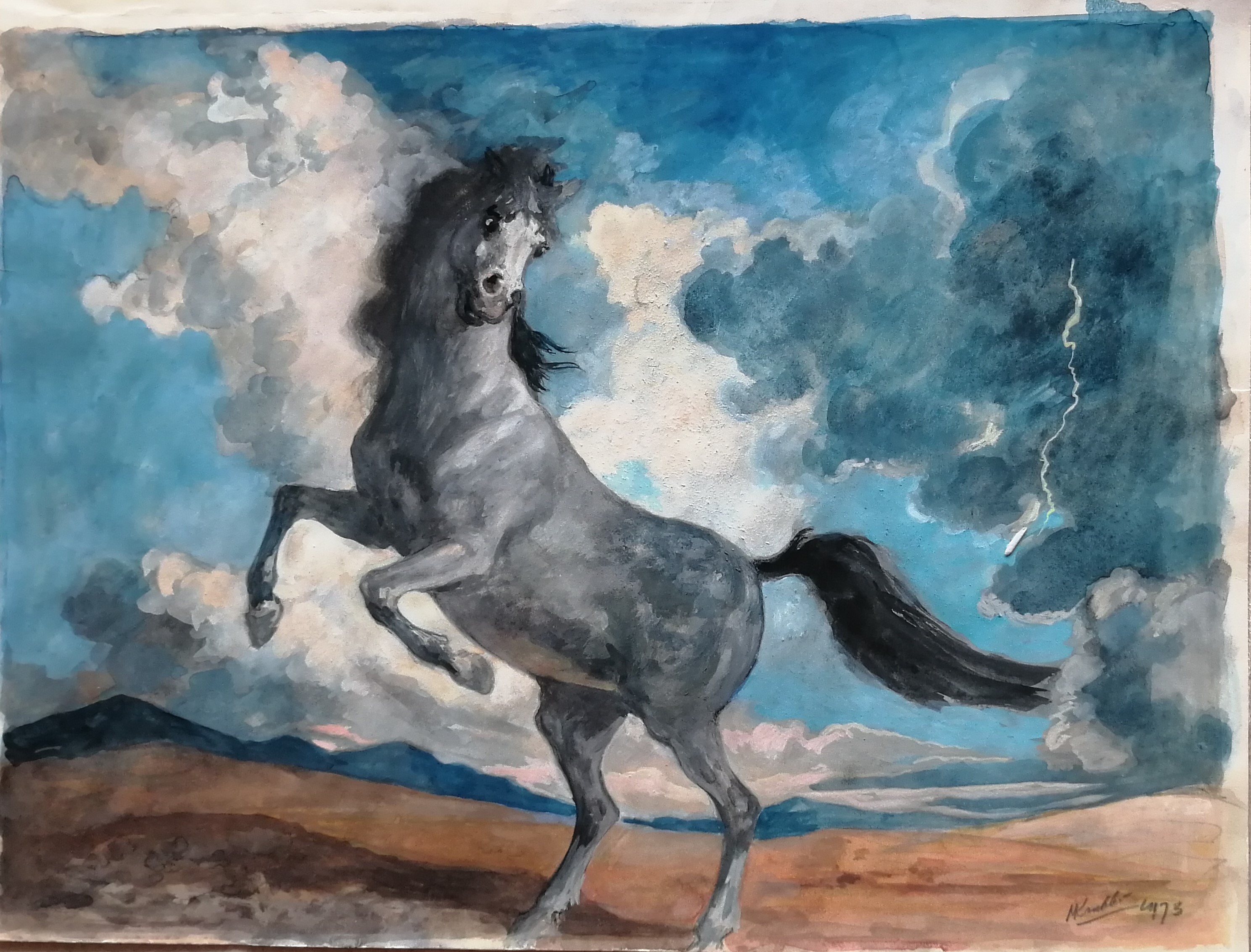 Maarten Krabbe - Stijgerend paard verkocht voor € 50!