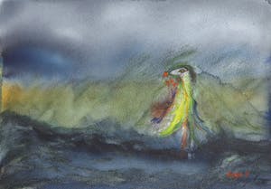Serge Vandercam - Aquarel, Zonder titel kopen? Bied vanaf 225!