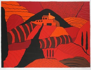 Ronald Boonacker - Zeefdruk, Villa Montesoggione - Ingelijst (Groot) kopen? Bied vanaf 80!