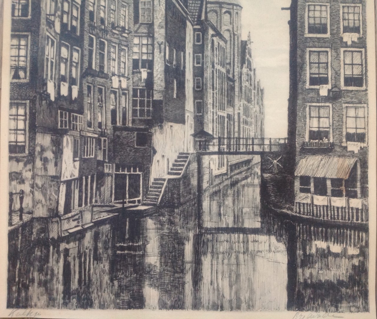 Niet of onleesbaar gesigneerd - Brederode - Het Kolkje, Amsterdam kopen? Bied vanaf 1!