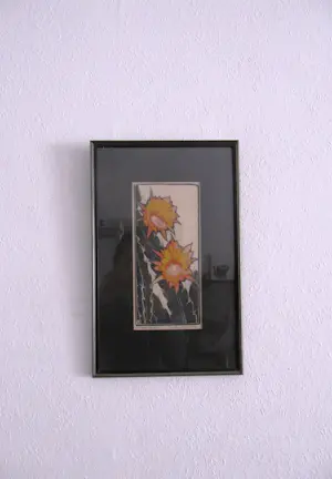 Arie Zonneveld - Arie Zonneveld - Bloeiende cactus - handgesigneerde houtsnede kopen? Bied vanaf 100!