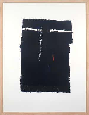 Guillaume Le Roy - Houtsnede, Zonder titel - Ingelijst verkocht voor € 60!