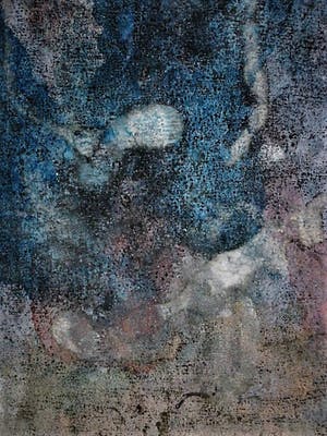 Jan Battermann - Grote Abstracte Gouache van Amsterdamse graficus, kunstschilder, illustrator kopen? Bied vanaf 10!