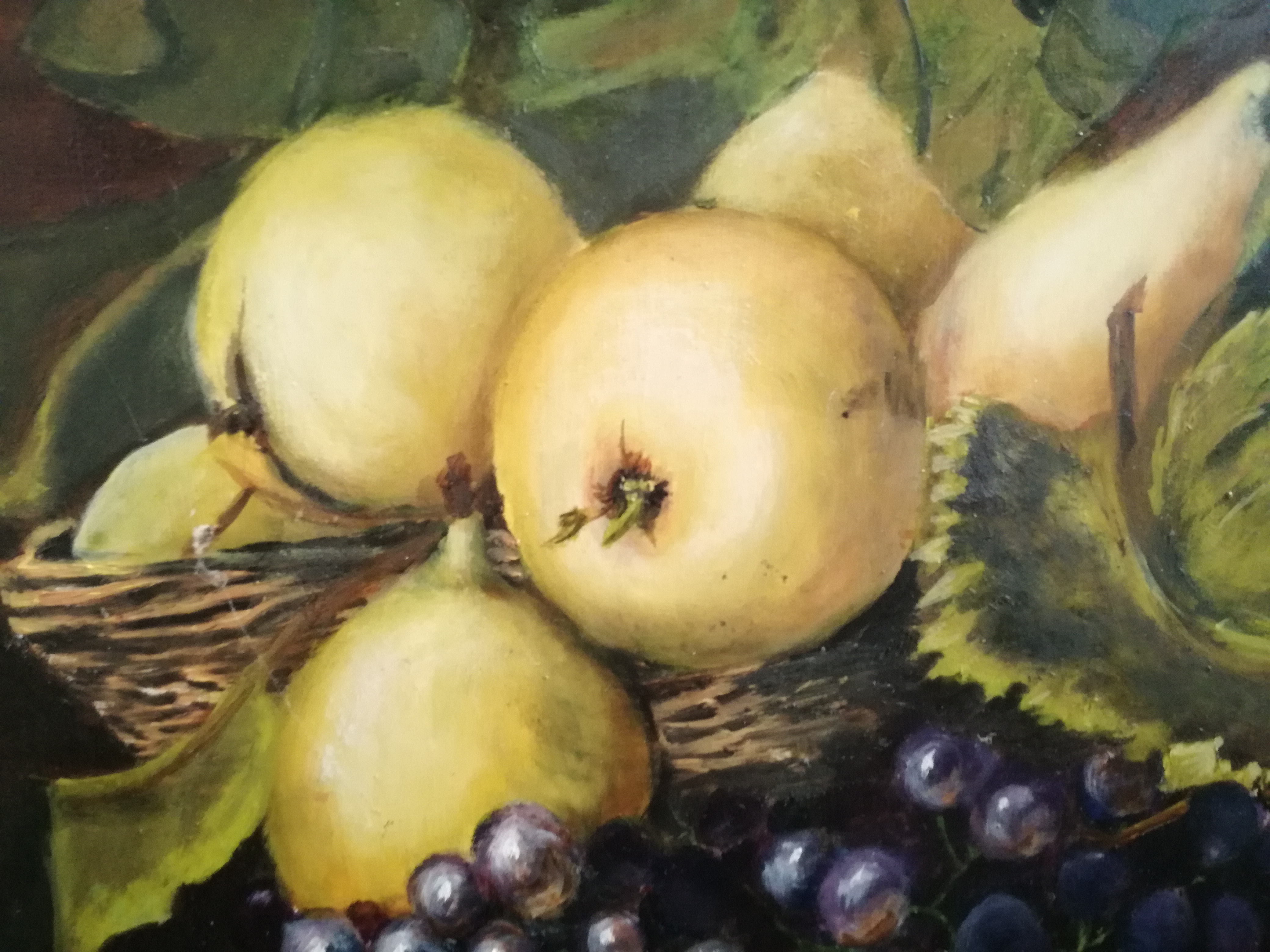 Niet of onleesbaar gesigneerd - Stilleven met appelen, peren en druiven kopen? Bied vanaf 1!