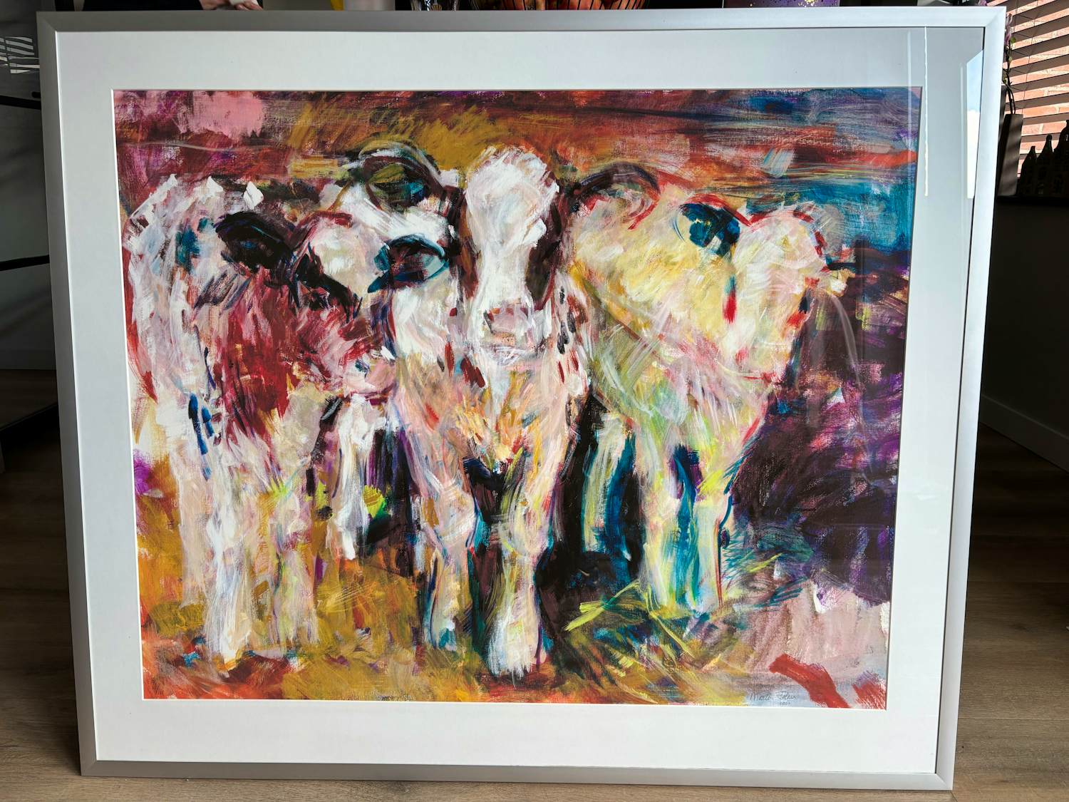 Marleen Felius - Drie kalfjes in het stro kopen? Bied vanaf 250!