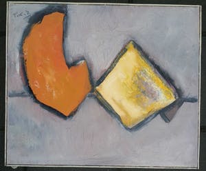 Niet of onleesbaar gesigneerd - Abstract. Figuren in ruimte. Gesigneerd. kopen? Bied vanaf 10!