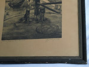 Gijs Voskuyl - Litho, “Jotter van Jaapje van Karel” - gesigneerd & ingelijst - 1949 kopen? Bied vanaf 1!