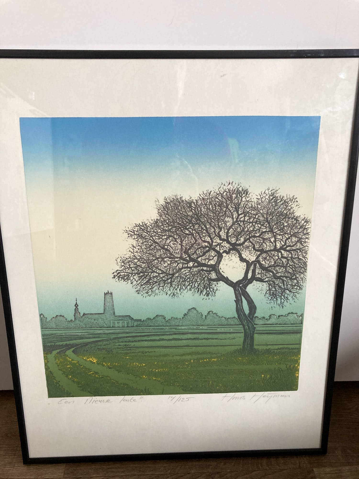 Hans Heijman - Kleurenets “ Een nieuwe lente “ verkocht voor € 50!