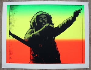 Niet of onleesbaar gesigneerd - zeefdruk: Bob Marley kopen? Bied vanaf 10!