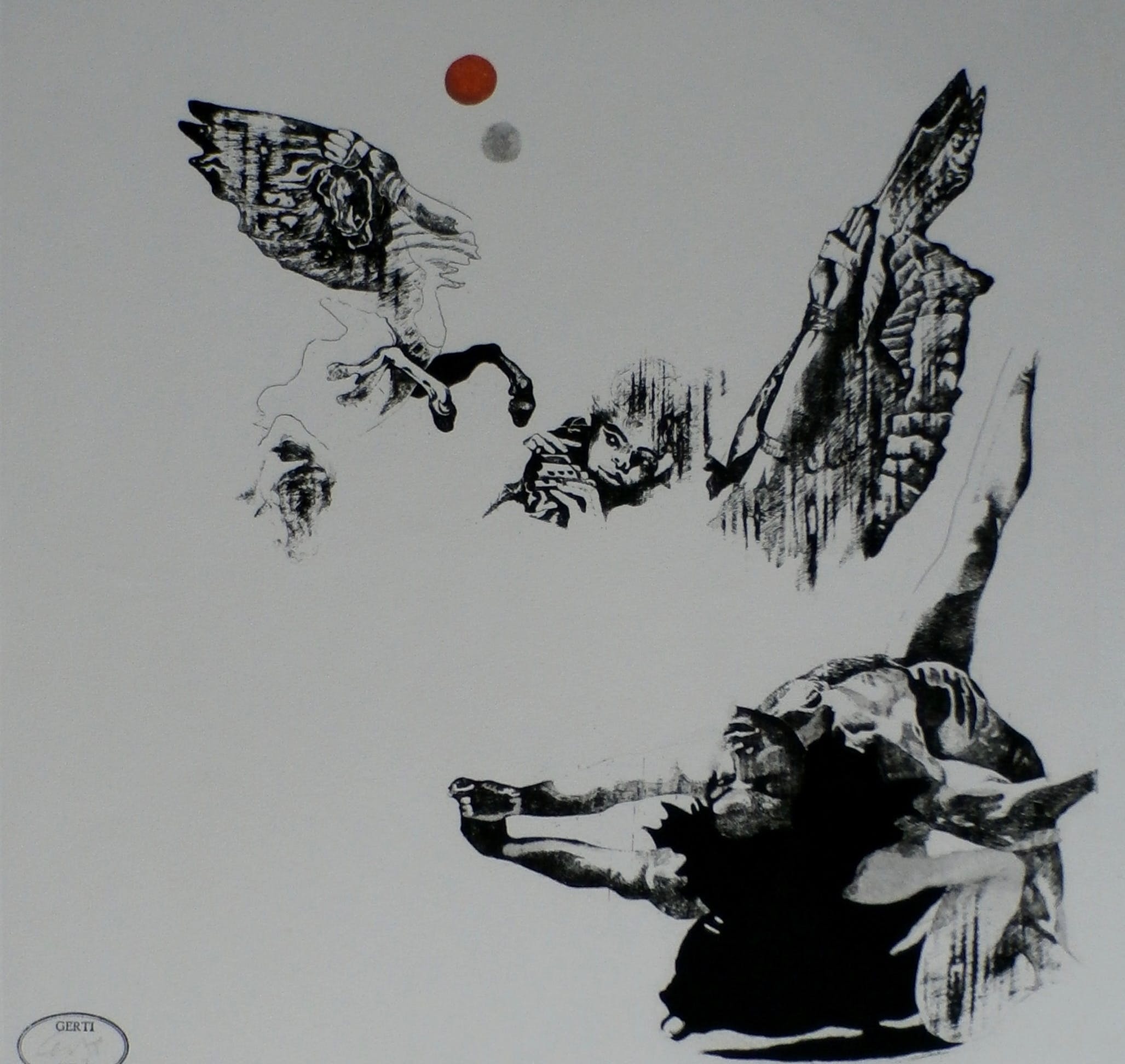 Gerti Bierenbroodspot - Compositie (vallende Icarus) kopen? Bied vanaf 105!