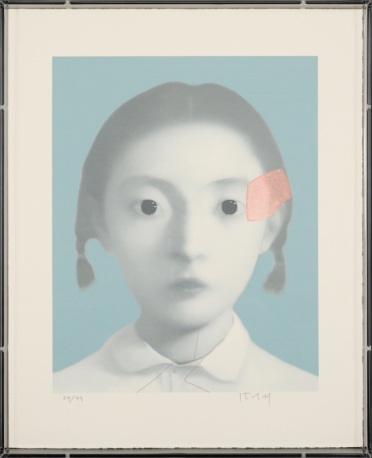 AcheterXiaogang Zhang - Uitzonderlijk Portret - gesigneerd & genummerd - 2002 - in Swiss hand-made case? Enchérissez de 2250!
