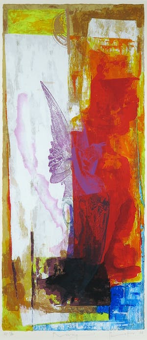 Piotr Konkel - Zeefdruk, Rising - Ingelijst kopen? Bied vanaf 1!