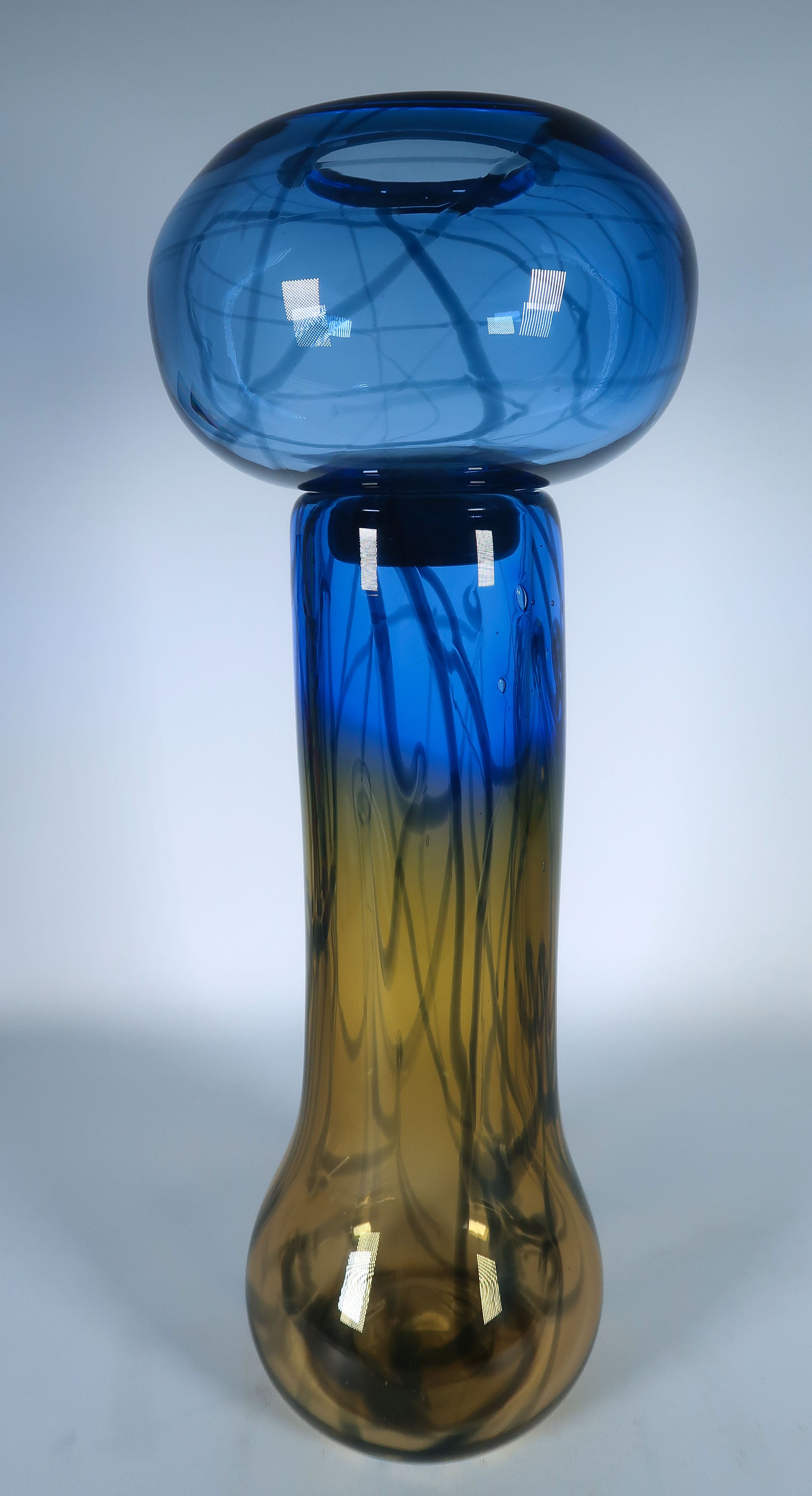Lia Koster - Glas, Vaas ''Blue Sky'' kopen? Bied vanaf 80!