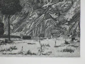 Adolfo Ramon Torcal - Berglandschap - Ets kopen? Bied vanaf 50!