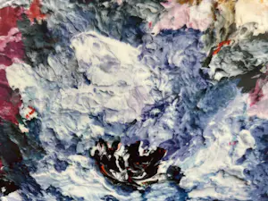 Lily Marneffe - Twee kunstporseleinen borden "Mondiali & Blanche Fleur" kopen? Bied vanaf 50!