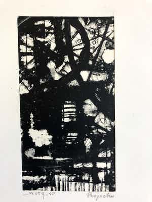 Wim Motz - Projectie 1958. verkocht voor € 45!