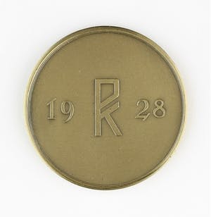 Jaap Kaas - Bronzen penning: Schoonheid in Sport | Olympische Spelen Amsterdam 1928, 1927 kopen? Bied vanaf 65!