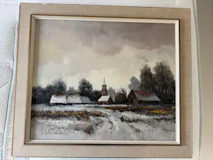 Jack van der Put - (B.H. Slotman) – sfeervol Hollands winterlandschap kopen? Bied vanaf 175!