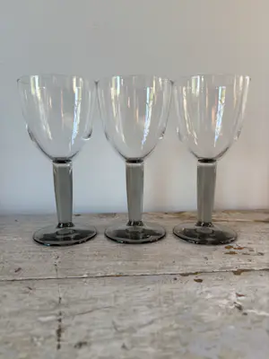 Bormioli Rocco - Set van 3 wijnglazen met geribbelde voet uit de jaren 60 kaufen? Bieten Sie von 38!