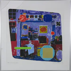 Jelis van Dolderen - Set zeefdrukken op papier, Studio Astoria - Ingelijst kopen? Bied vanaf 40!