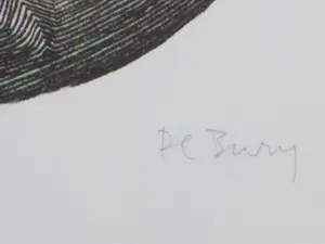 Pol Bury - Abstractie in lijnenspel - Litho kopen? Bied vanaf 75!