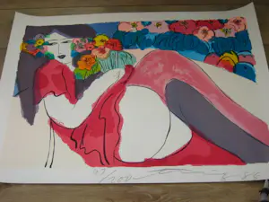 Walasse Ting - Lying Nude. kopen? Bied vanaf 445!