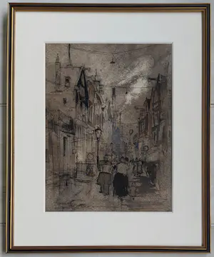 Jan Rijlaarsdam - Amsterdam straatscene kopen? Bied vanaf 425!