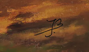 Jan Beaufort - Olieverf op doek op paneel, Landschap kopen? Bied vanaf 1!