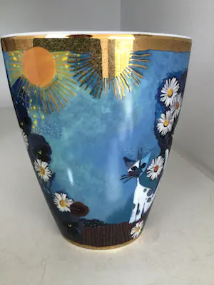 Rosina Wachtmeister - Siervaas “ KATZEN FAMILIE “ Limited Edition kopen? Bied vanaf 1!