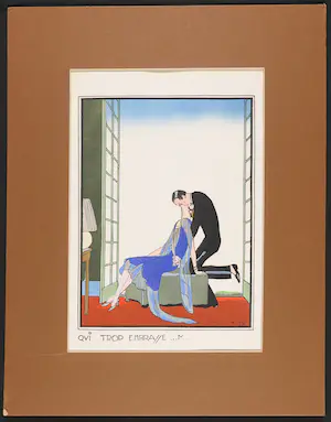 Ettore Tito - Lot van vier pochoirs - Art deco kopen? Bied vanaf 60!