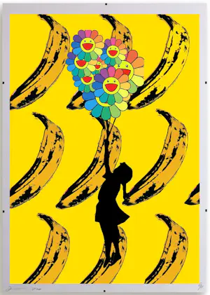 AcheterDeath NYC - Banksy X Warhol – Zeefdruk met lijst? Enchérissez de 100!