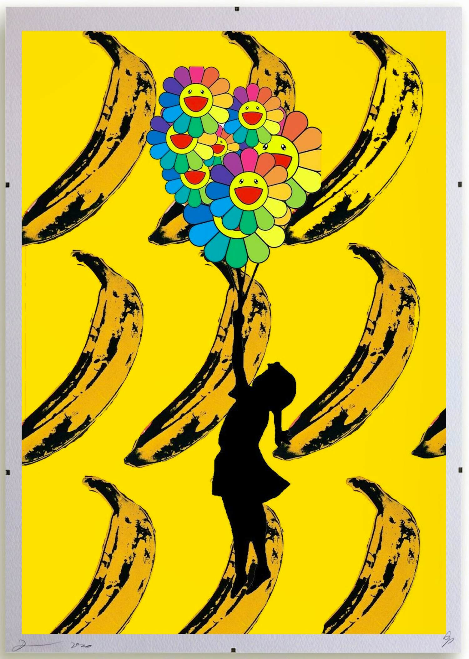 Death NYC - Banksy X Warhol – Zeefdruk met lijst kopen? Bied vanaf 100!