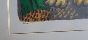 Corneille - " Le Chat et la Lune " - mooi ingelijste zeefdruk kopen? Bied vanaf 245!