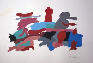 Henri Plaat - Gouache op papier, Zonder titel (Groot) kopen? Bied vanaf 1!