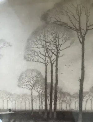 Jan Mankes - Originele Heliogravure - Bomenrij 1927 kopen? Bied vanaf 250!