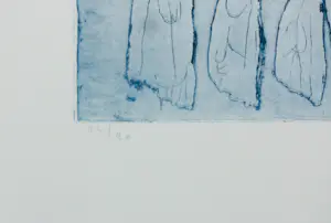 Jan Montyn - Kleurets op papier, Zonder titel - Ingelijst kopen? Bied vanaf 80!