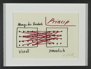 A.R. Penck - Zeldzame hangesigneerde litho, Princip kopen? Bied vanaf 1!